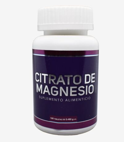 Citrato De Magnesio Suplemento Alimenticio Cont. 100 Tabs Ultra Soya