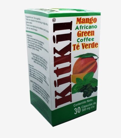 Kitkil Mango Africano, Green Coffee, Te Verde Cont 30 caps