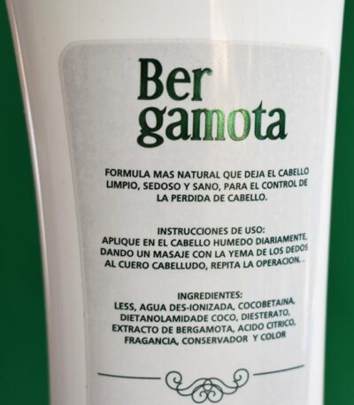 Bergamota ingredientes